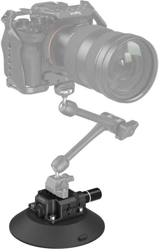 SmallRig - 4114 - Suction Cup Camera Mount - Zwart - Kunststof