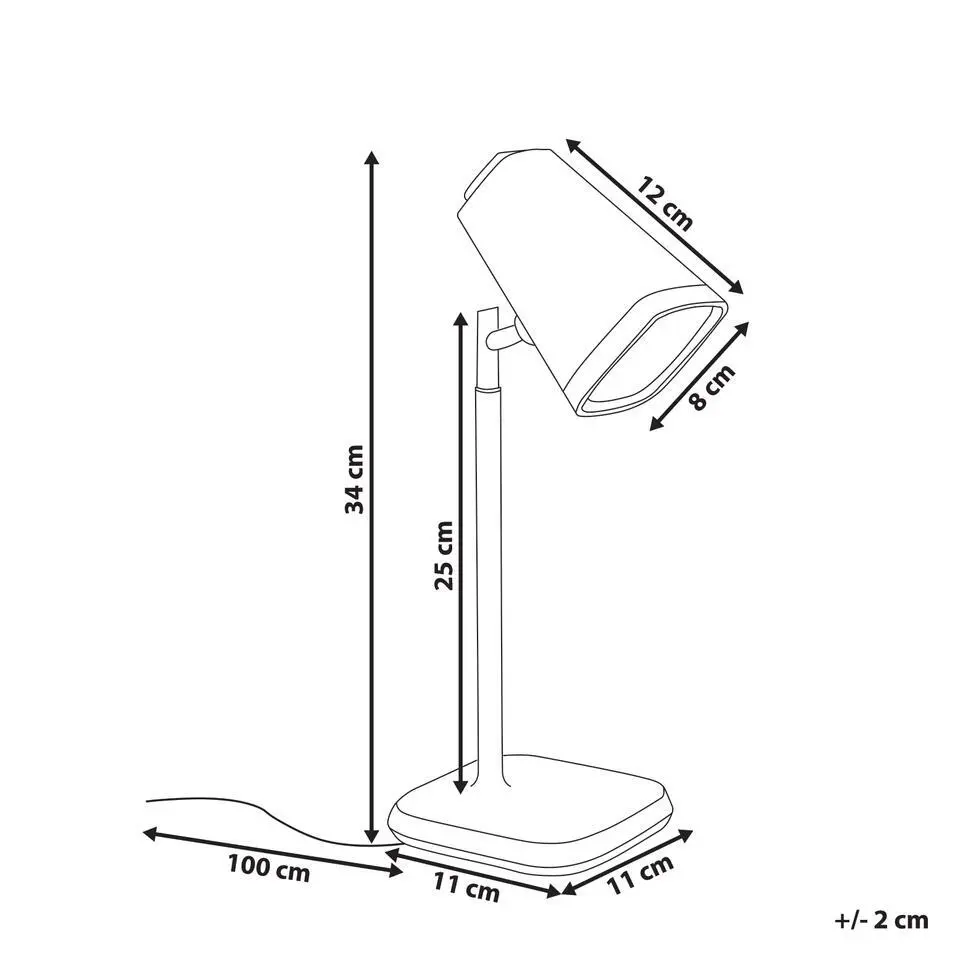 MUSCA - Bureaulamp LED - Zwart - Synthetisch materiaal