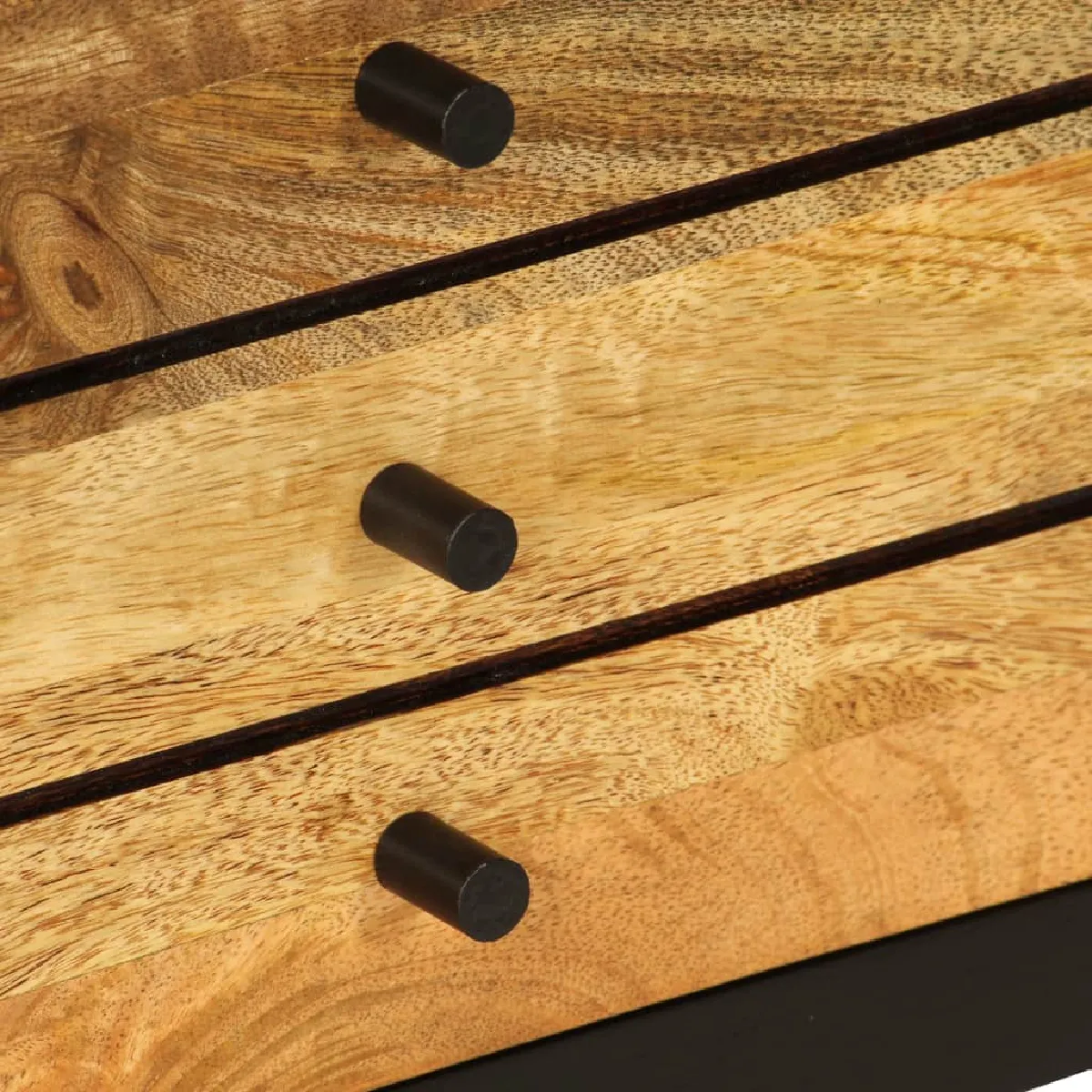 Helloshop26 Meuble TV 120 cm bois massif de manguier
