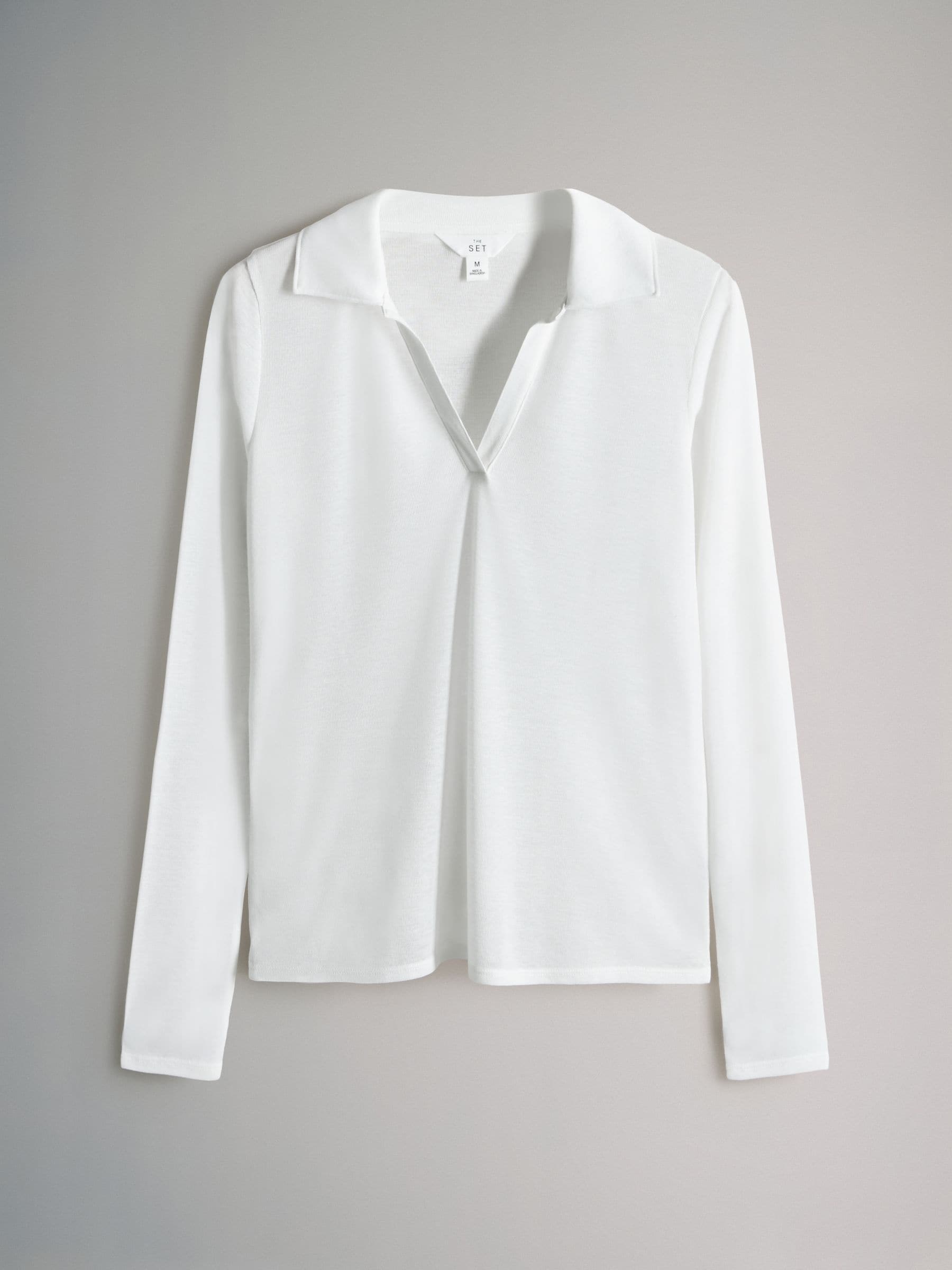The Set 3 Pack Sheer Open Collar Tops