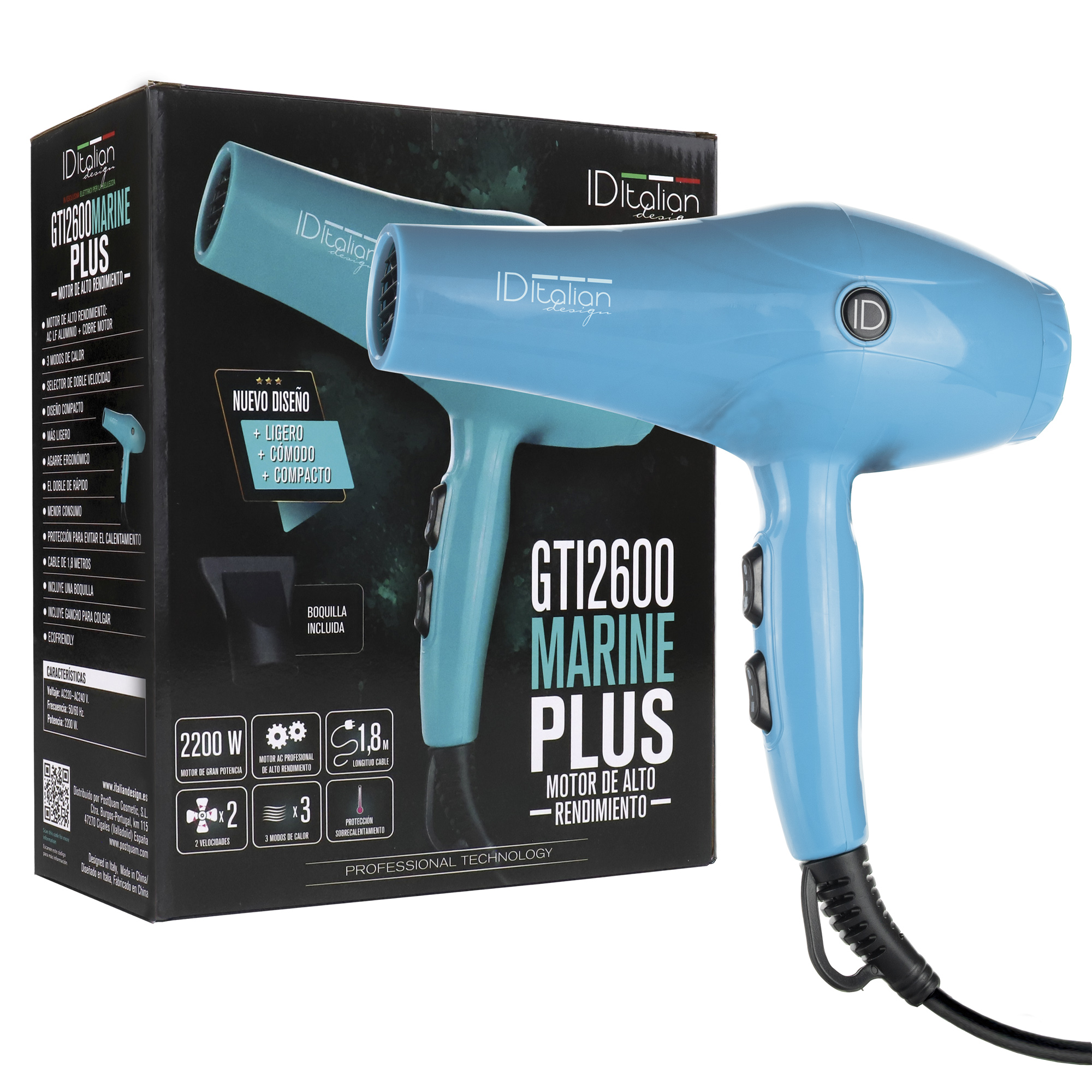 Italian Design GTI 2600 Marine Plus Hair dryer