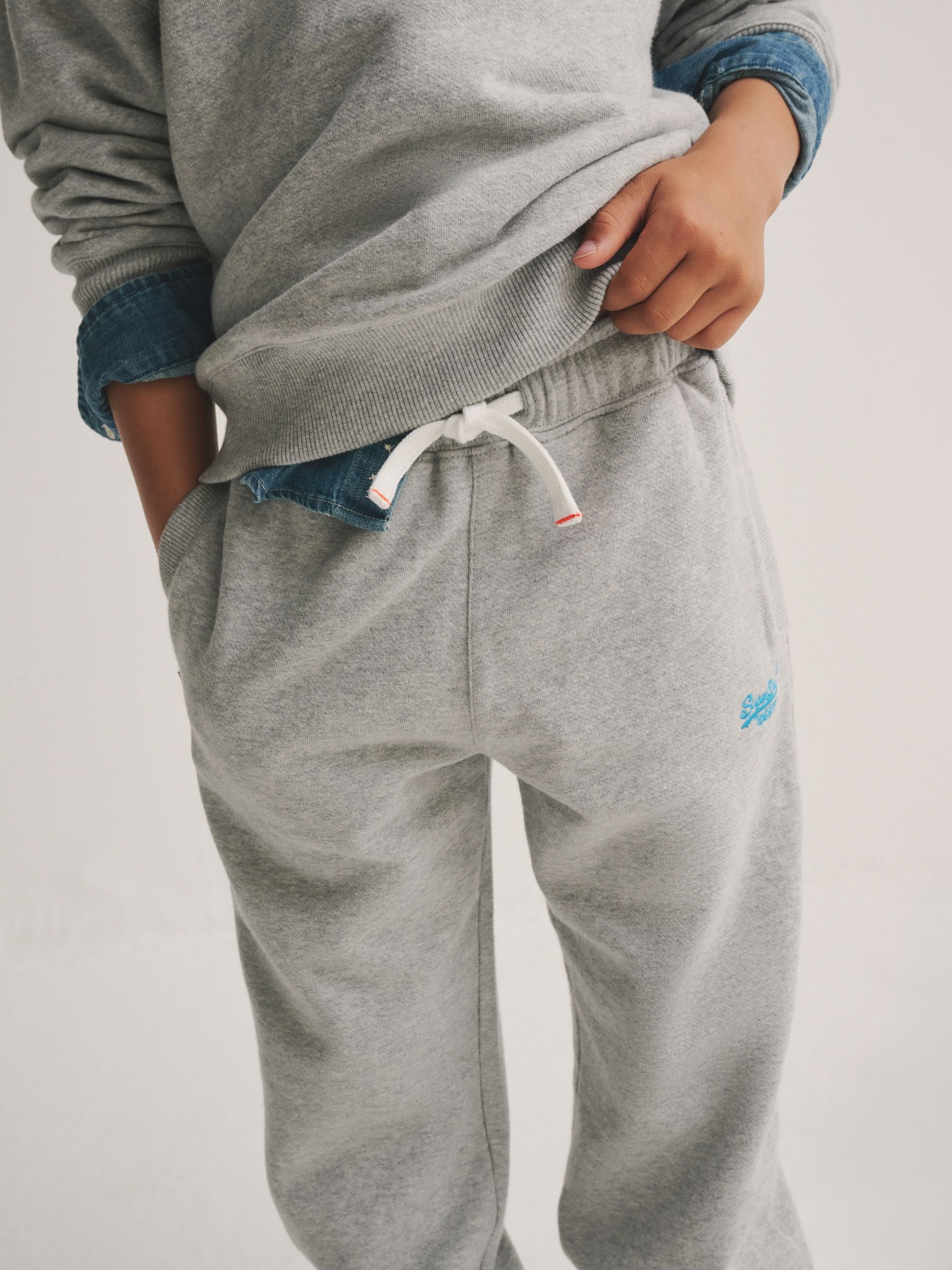Grijs/blauw - Superdry joggingpak