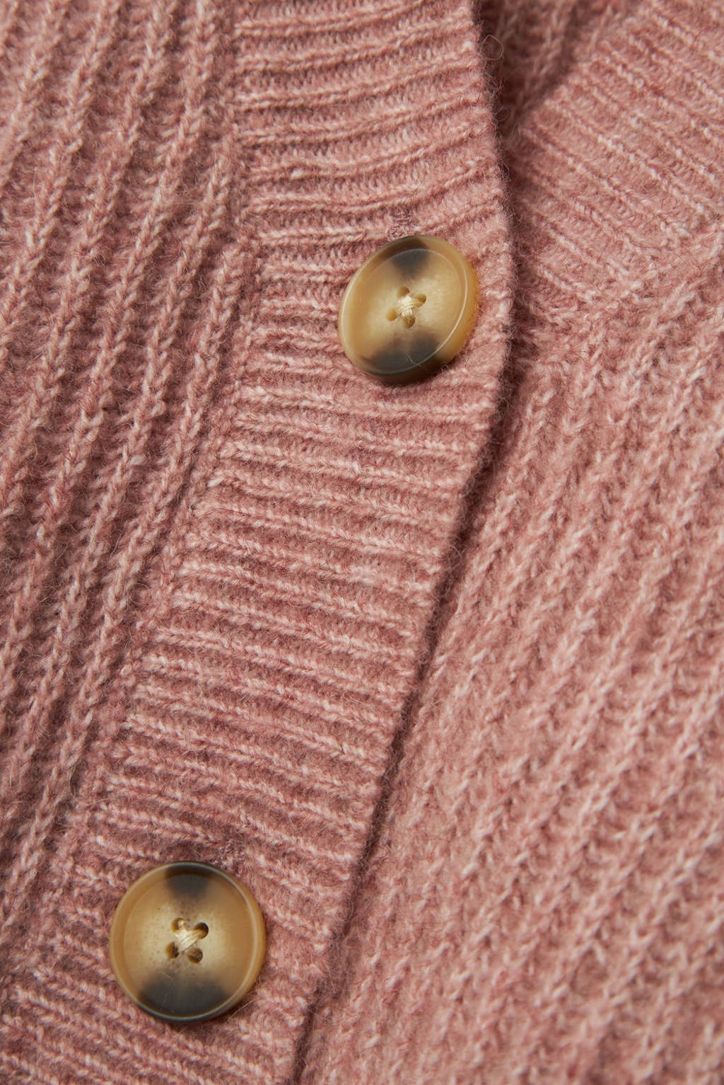 NAME IT gemêleerd vest NKFHOLLY oudroze