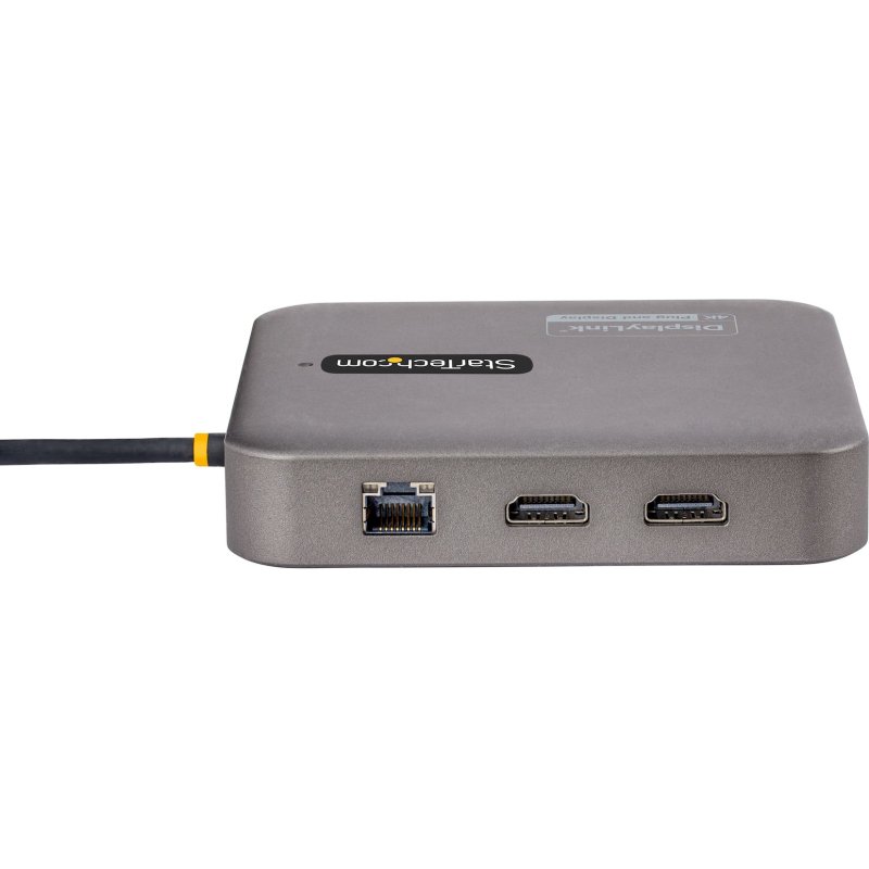 StarTech.com Station d'Accueil USB C, Double HDMI 4K 60Hz Compatible avec Macbook Pro (M1/M2/M3/M4) et Windows, Hub USB-A/USB-C 10Gbps, 100W Power Delivery, GbE, SD, Câble 56cm