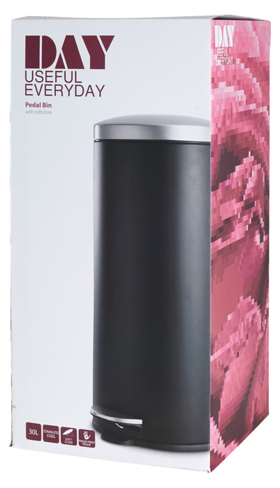 Pedalspand med softluk 30 liter - DAY