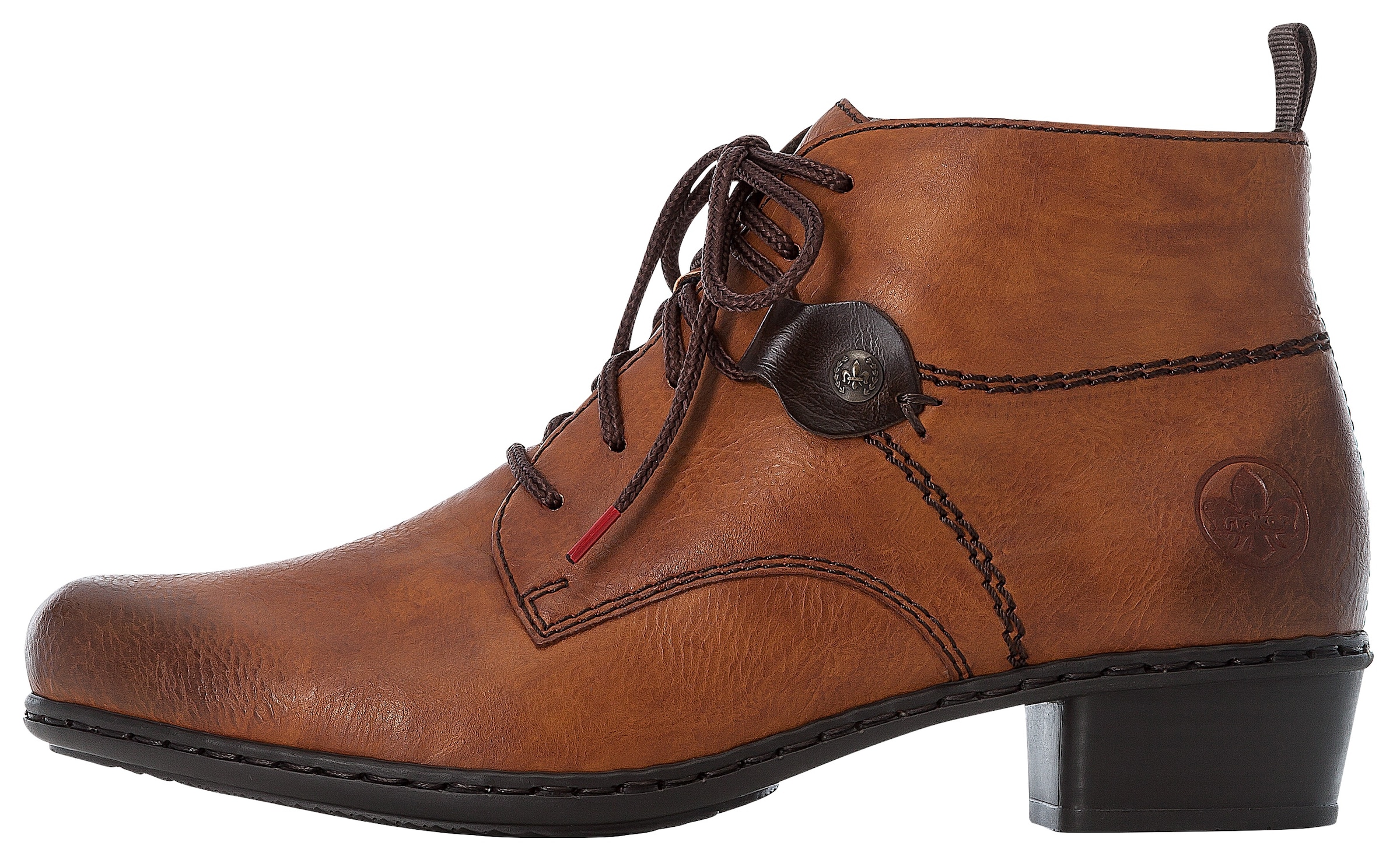 Rieker Schnürstiefelette  , Schnürboots, Blockabsatz, in elegantem Look