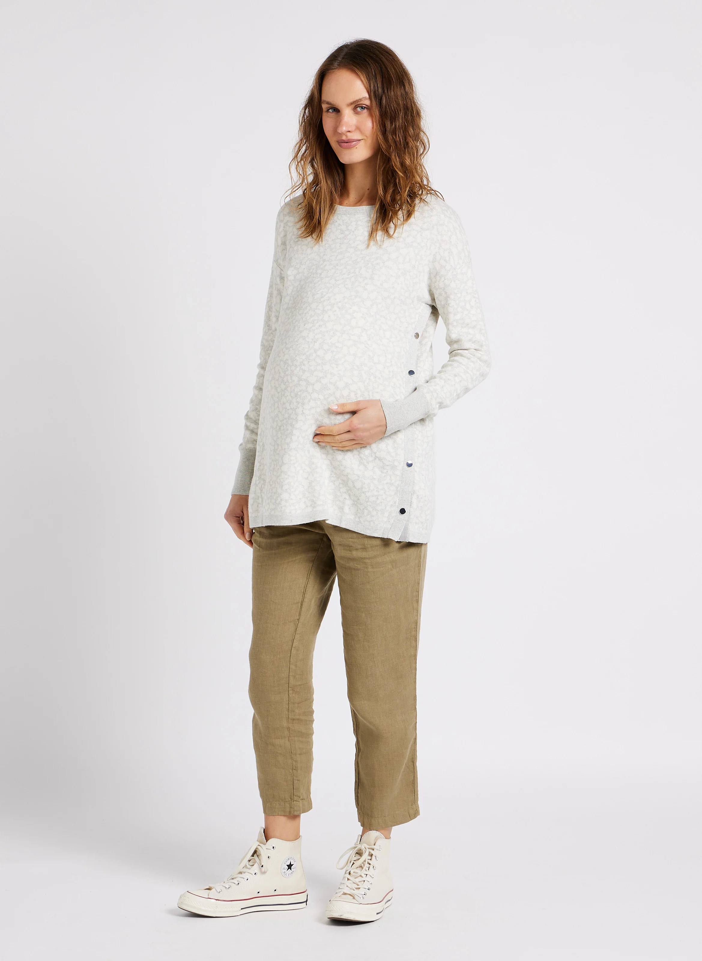 DALE - Pulls assortis imprimés en coton | Gris