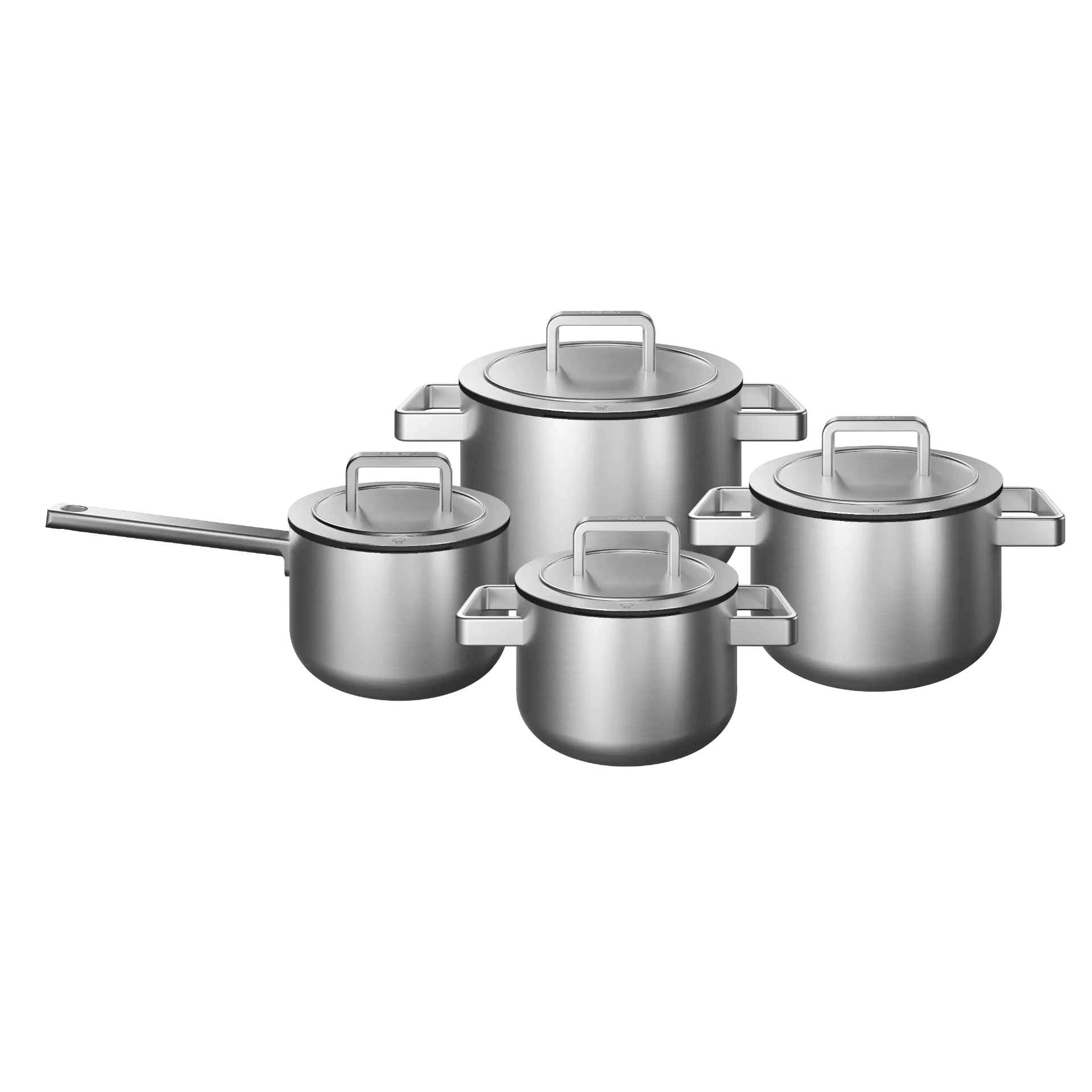 KOQI Downdraft Pannenset Uma 3-Ply 4-delig