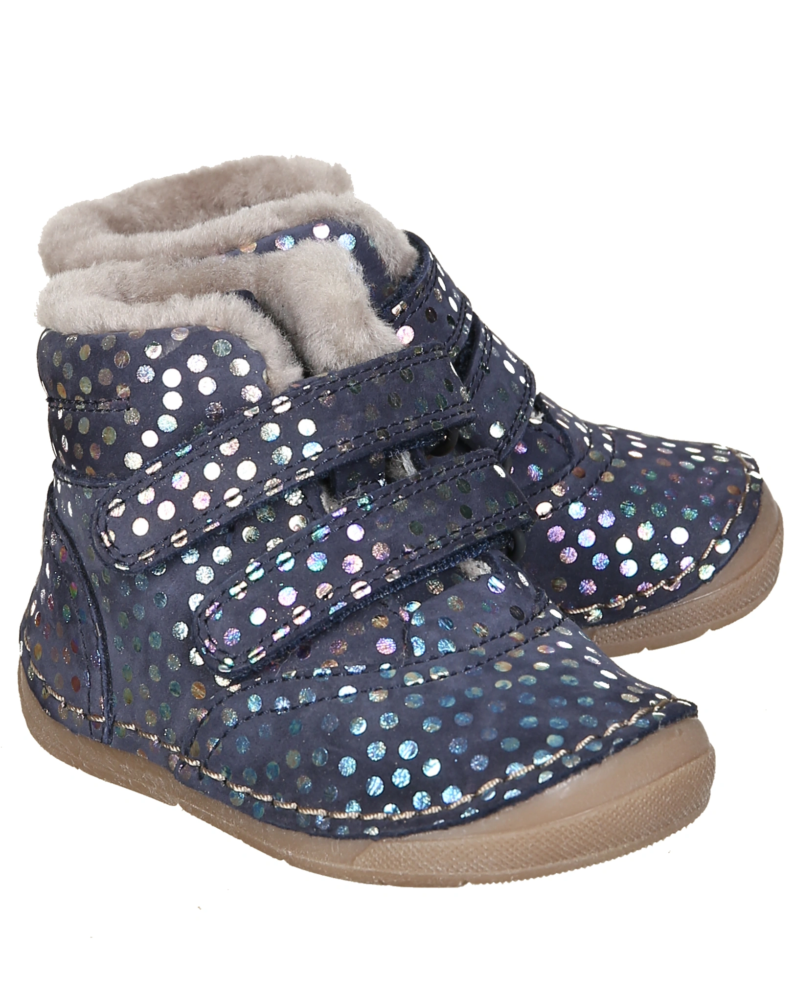 Klett-Booties PAIX WINTER - DOTS in blue