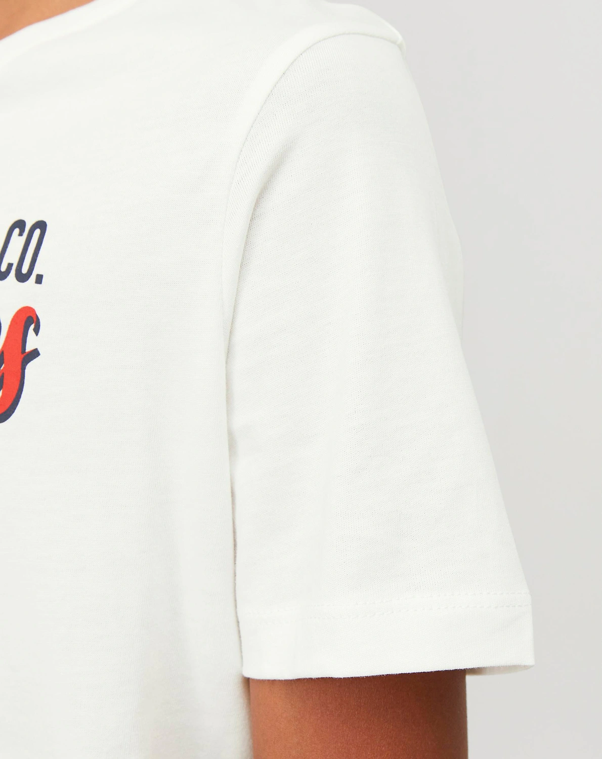 T-Shirt JJELOGO in cloud dancer