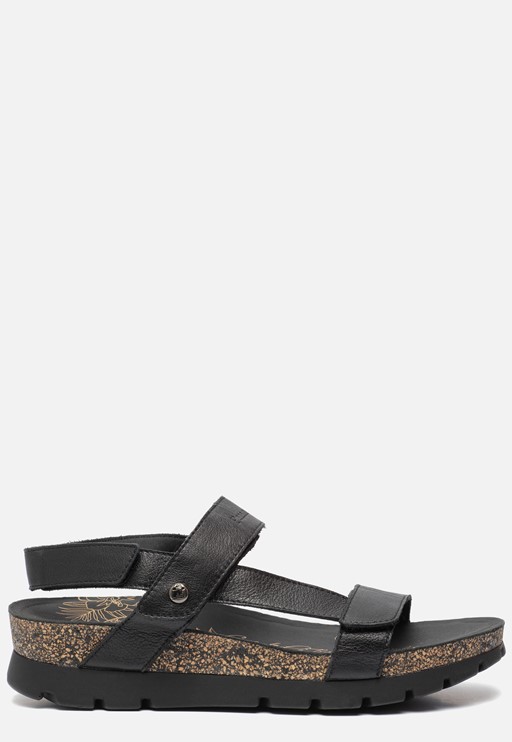 Panama Jack Selma B4 Sandalen zwart Leer