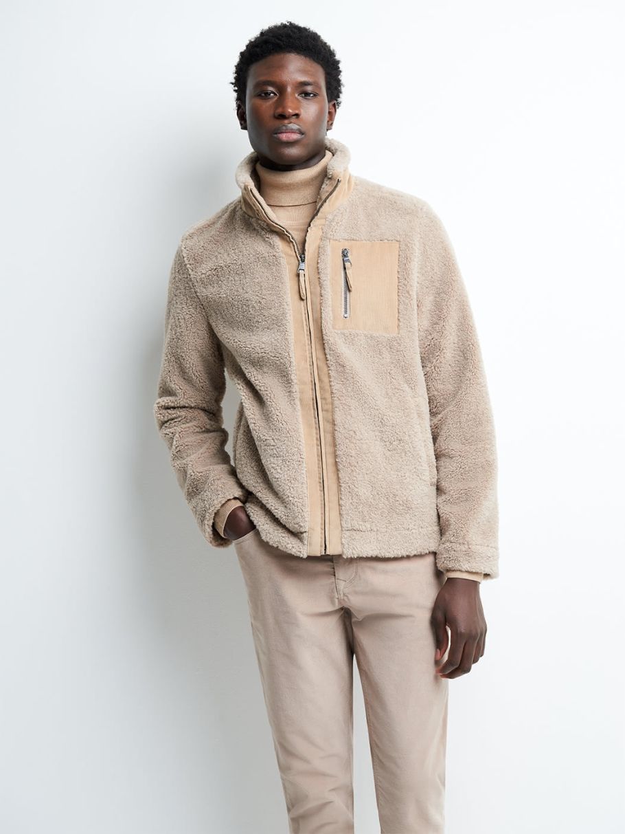 Blouson col montant uni