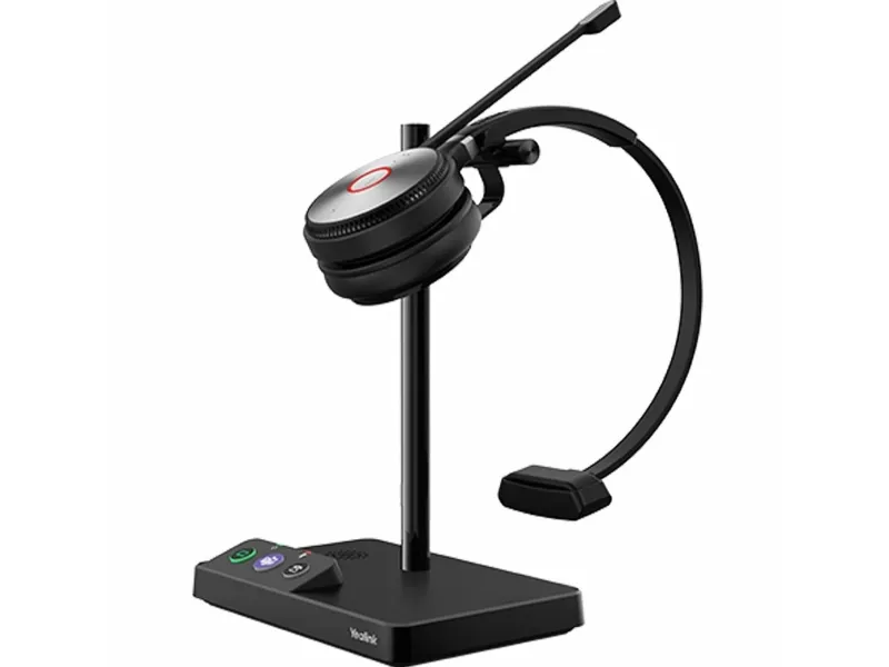 Yealink WH62 Mono - Til Microsoft Teams - headset - på øret - DECT - trådløs - Certified for Microsoft Teams