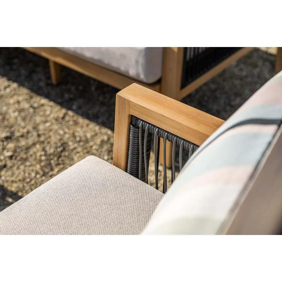 Garden Impressions San Capri loungeset 4-delig - light teak aluminium