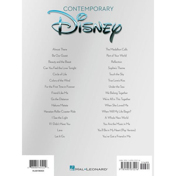 Hal Leonard Contemporary Disney: Easy Guit