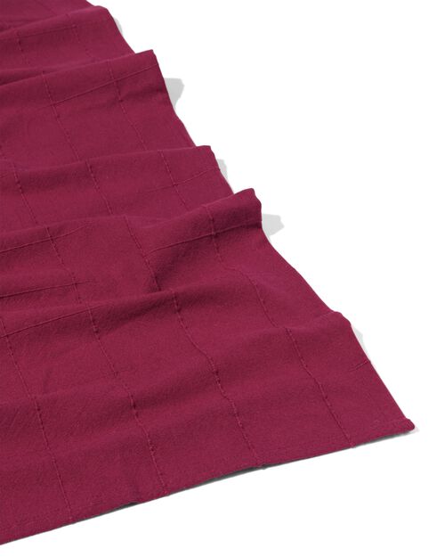 nappe 140x240cm coton rouge vin plaid