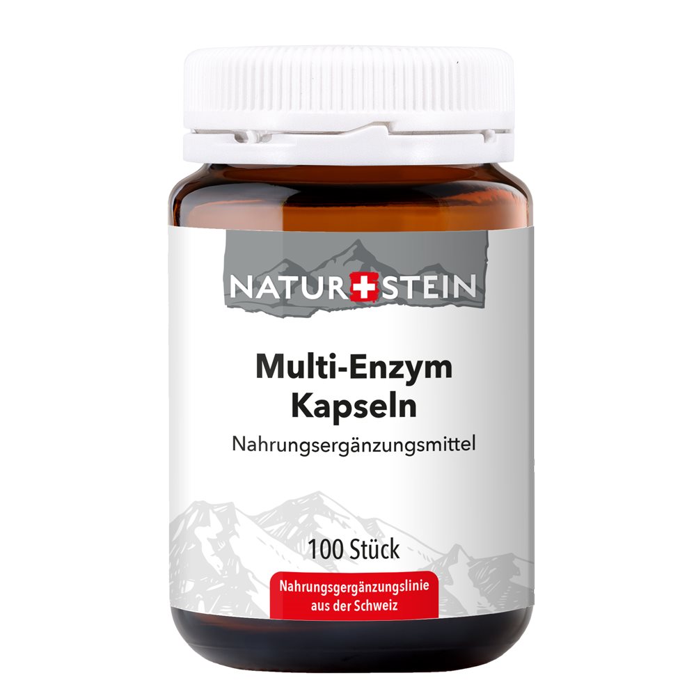 NATURSTEIN Multi- Enzym Kaps Glas 100 Stk