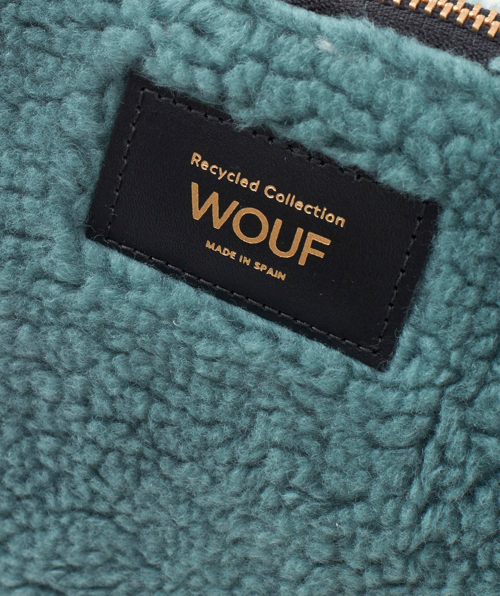 WOUFPETITE TROUSSE EN FIBRES RECYCLÉES TEDDY VERT