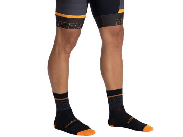 Rogelli Hero 2 Strømper, Black/Orange