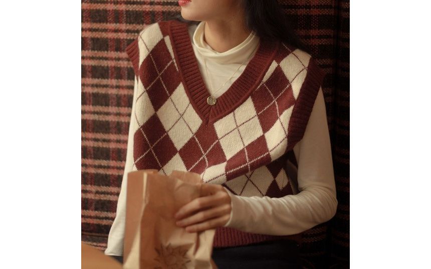 Astromeria - Argyle Trui Vest