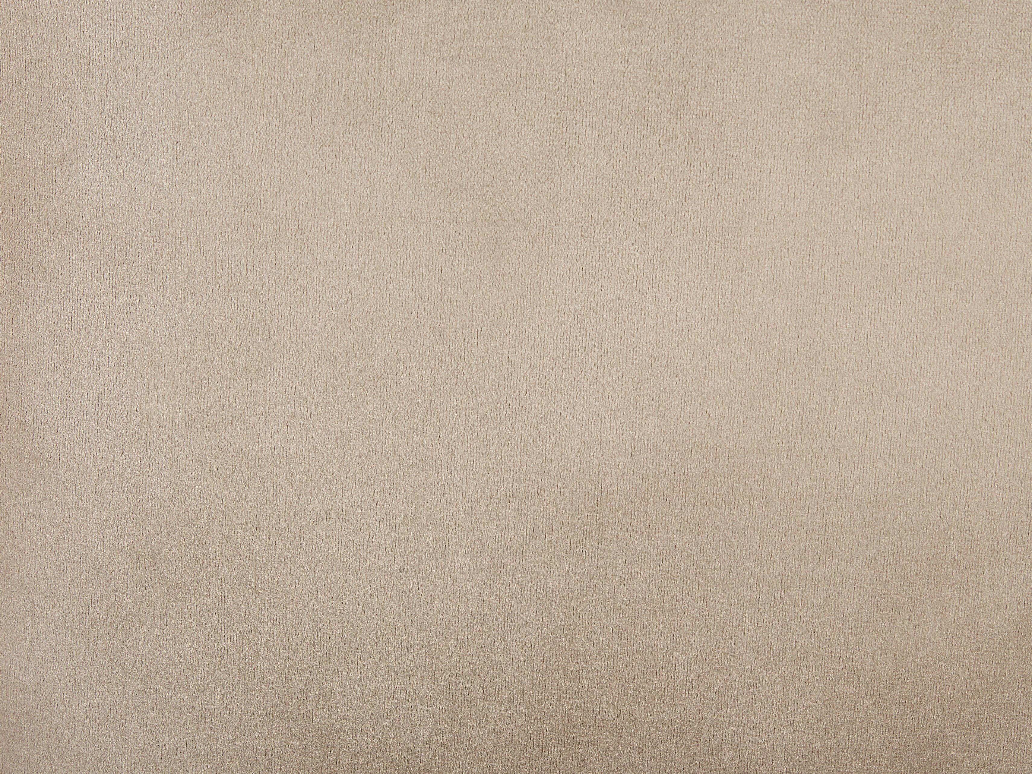 Set van 2 sierkussens POTHOS Fluweel 45 x 45 cm Beige effen