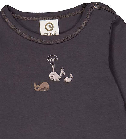 Müsli Body L/æ - Whale - Geheimnis Blue