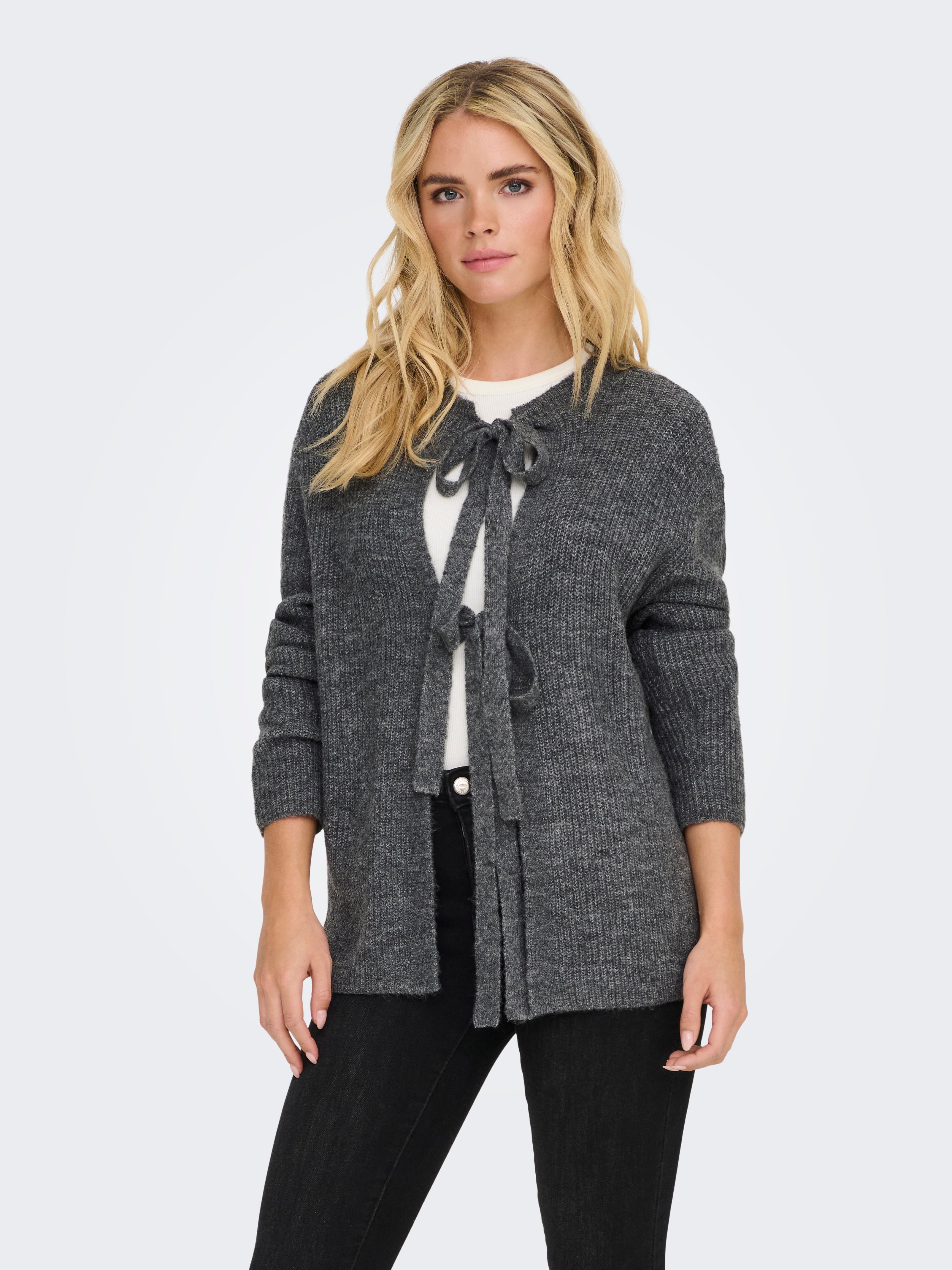 JDYDREA Strickjacke Dark Grey Melange