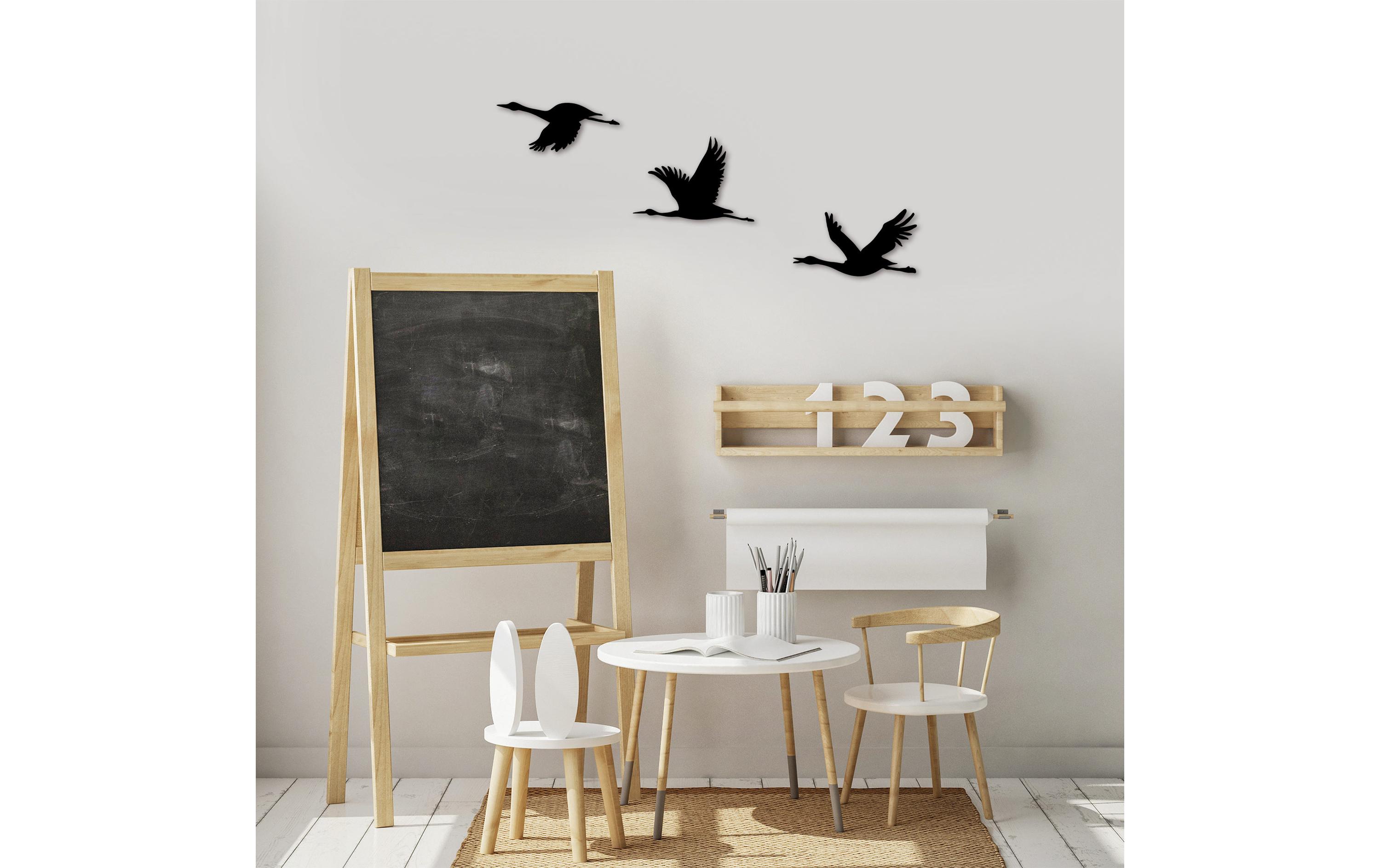 Wanddekoration Enten 3-teiligMetall-Wand-Accessoire