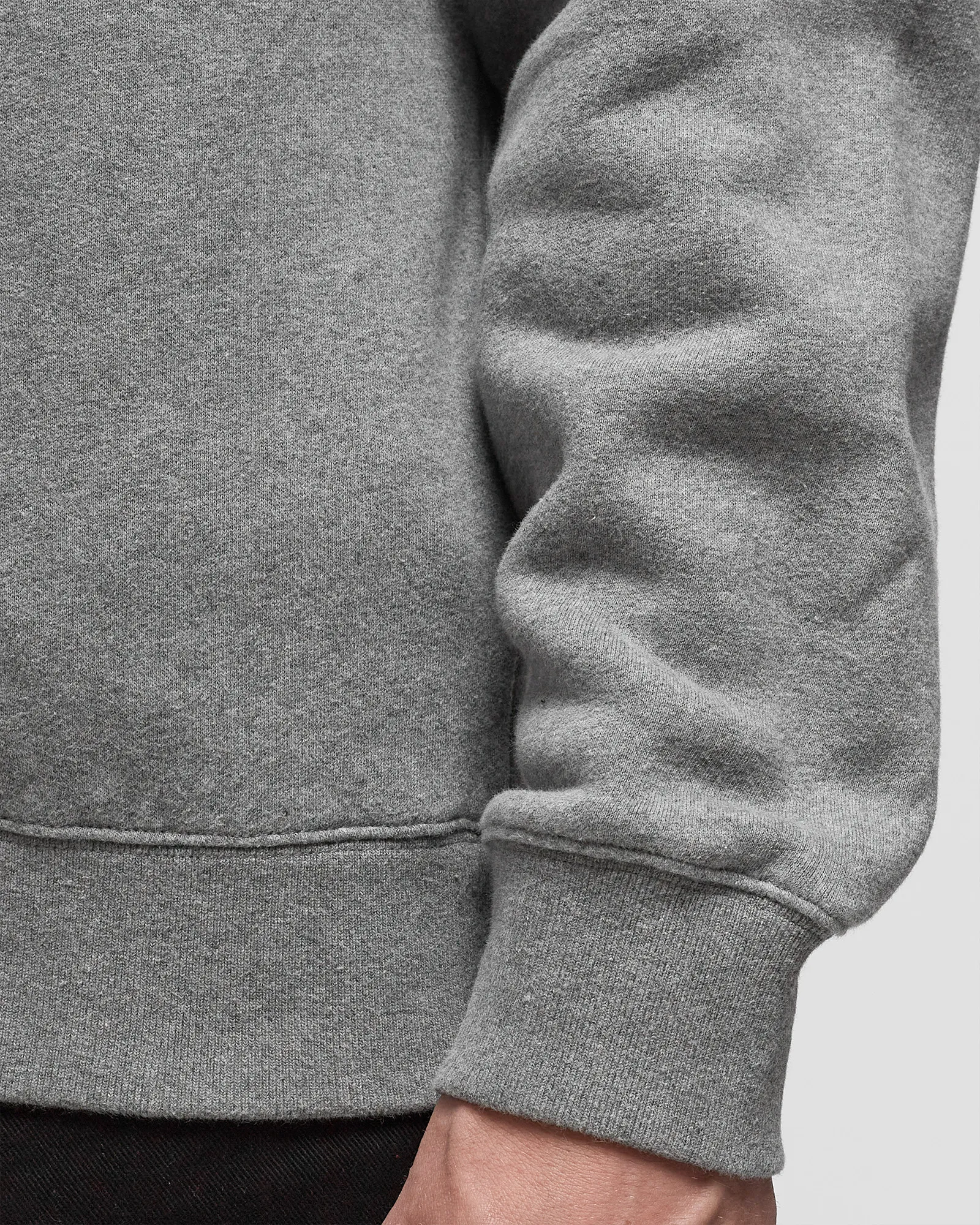 Maison Kitsune BOLD FOX HEAD PATCH COMFORT HALF ZIP SWEATSHIRT