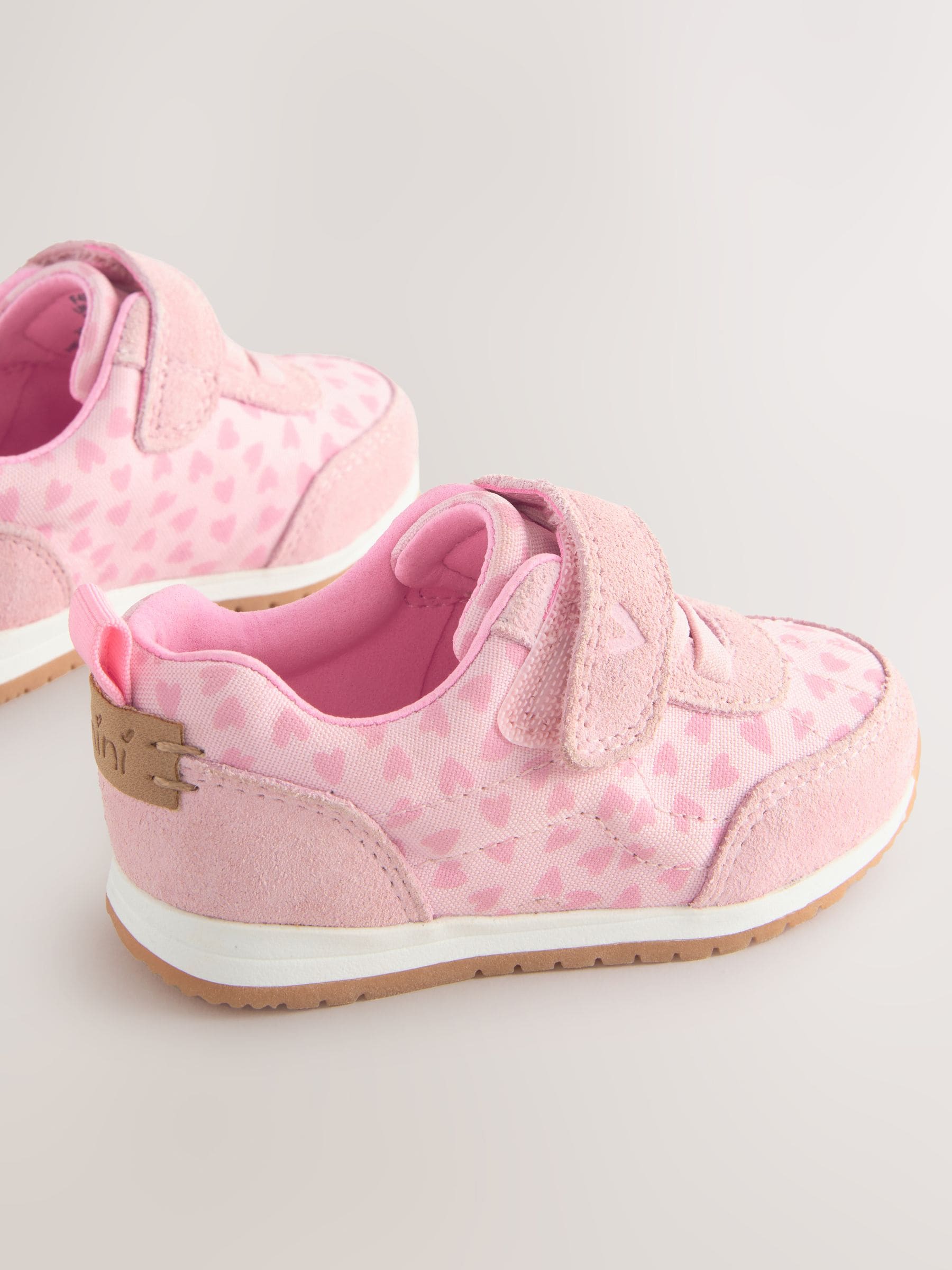 Roze/rood - Eerste loopschoentjes: sneakers