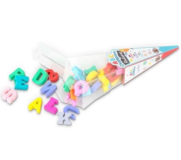 Slettelær Bokstaver ABC 1,8 cm blandede farger 26-pack Trendhaus
