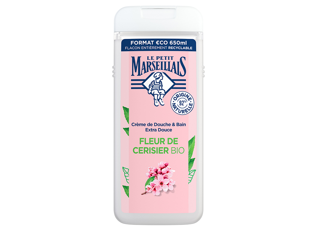 GEL DE BANHO LE PETIT MARSEILLAIS FLOR DE CEREJEIRA 650ML