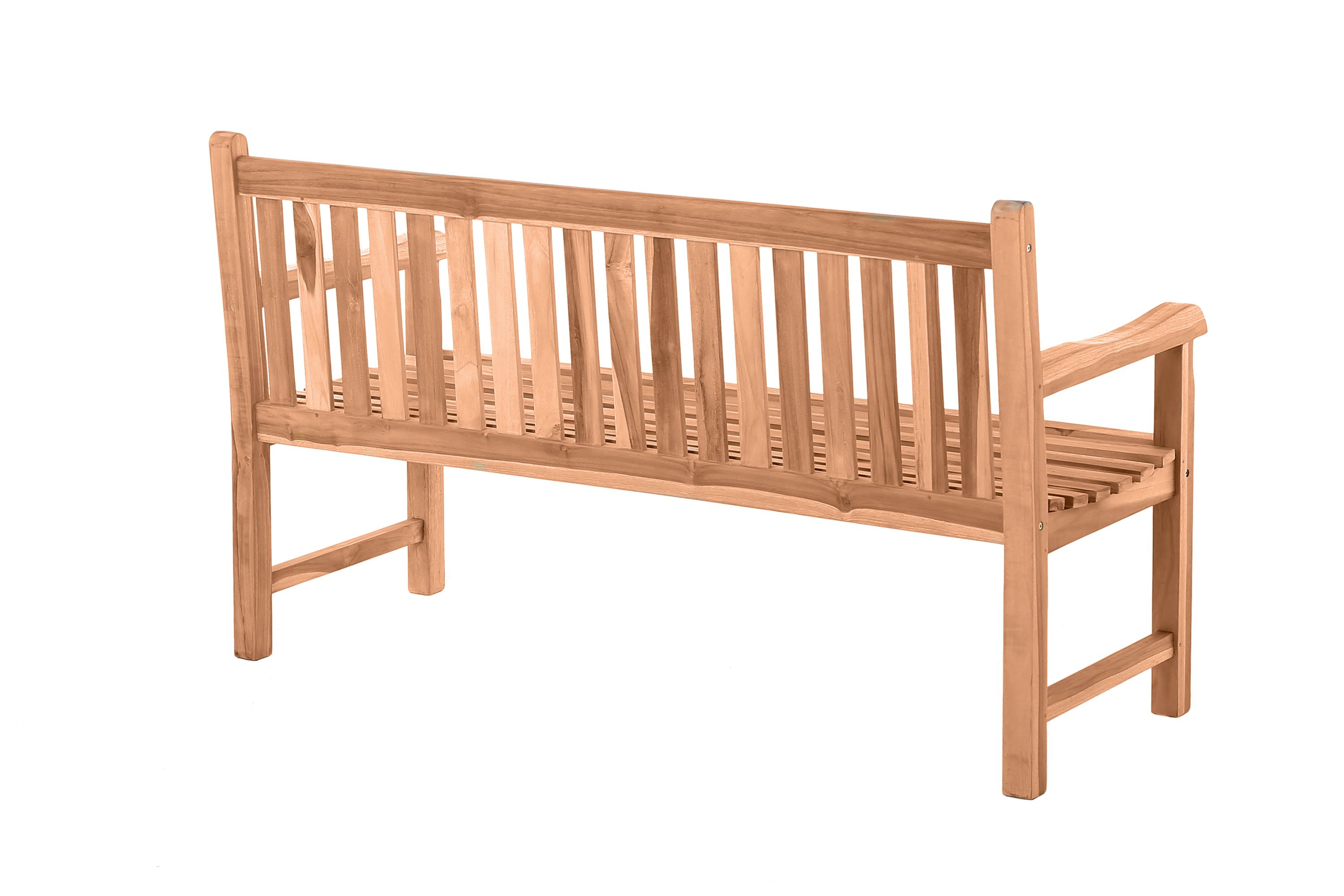 Gartensitzbank 150cm Teak Sitzbank Parkbank Bank Holzbank massiv