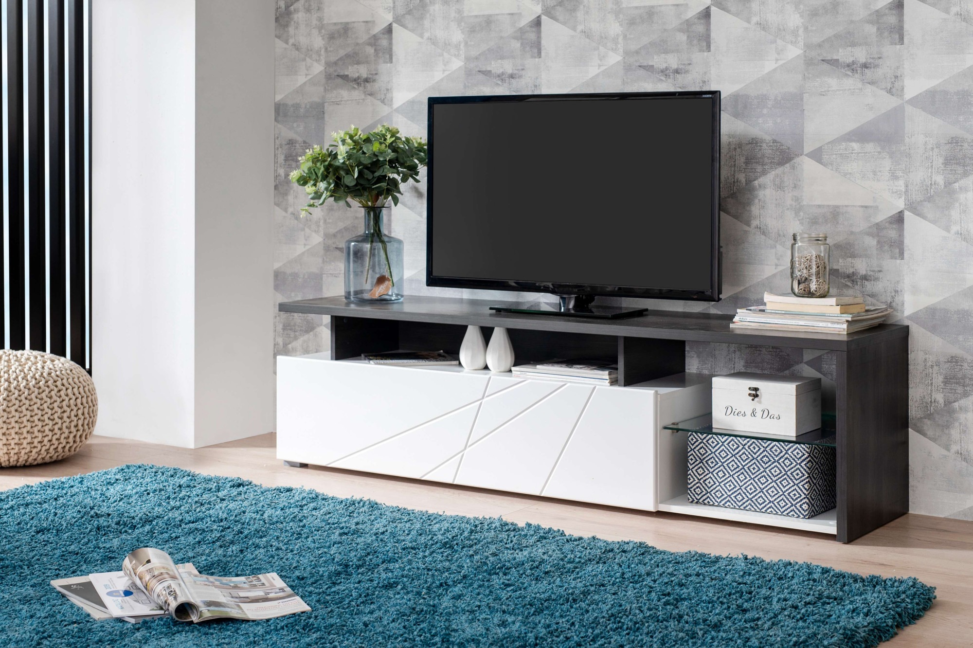 INOSIGN Lowboard »Arctic TV-Board« TV-Kommode,Br. 170 cm, mit und ohne LED-Beleuchtung,Front mit Fräsung