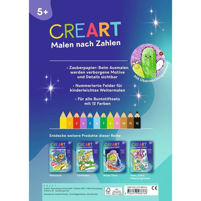 CreArt - Malen nach Zahlen - Kawaii - Süße Freunde
