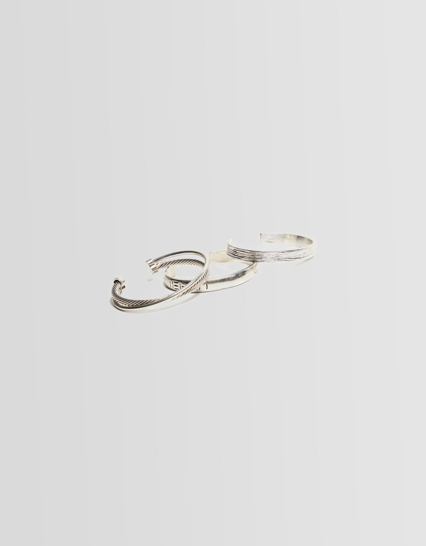 Conjunto de 3 pulseiras rígidas