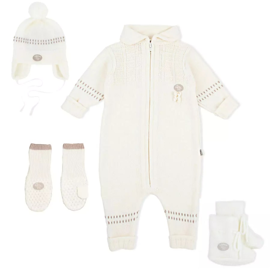 Lillelam Classic Sett, Pakketilbud<br>Dress + lue + tøfler + votter
