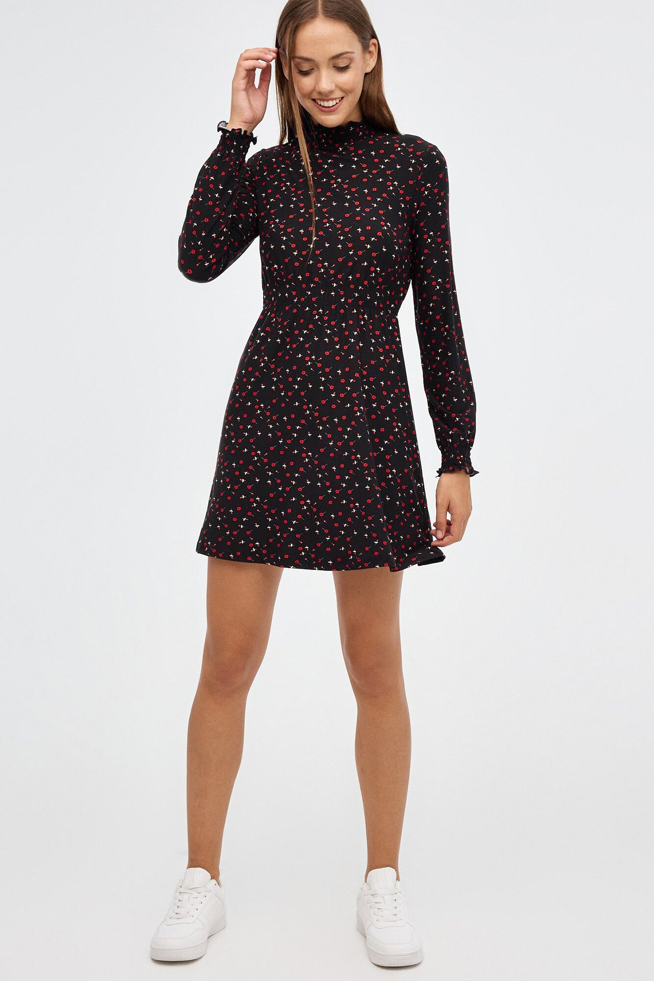 Vestido com estampa floral