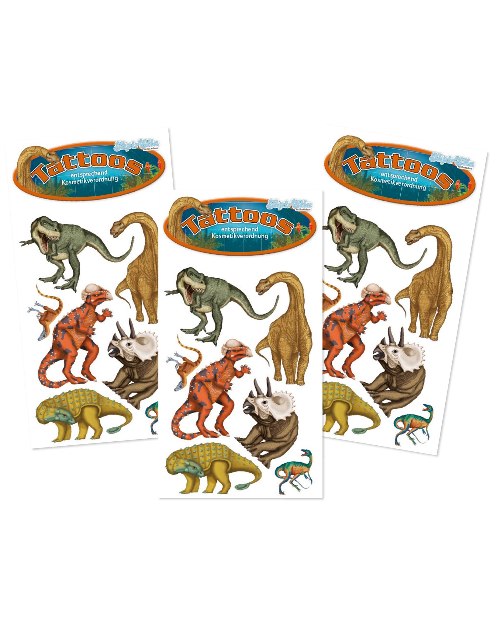 Tattooset TAPIRELLA T-REX 3-teilig