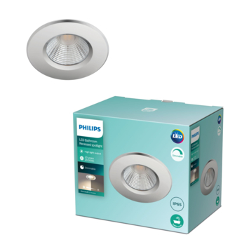 Philips inbouwspot Dive chroom