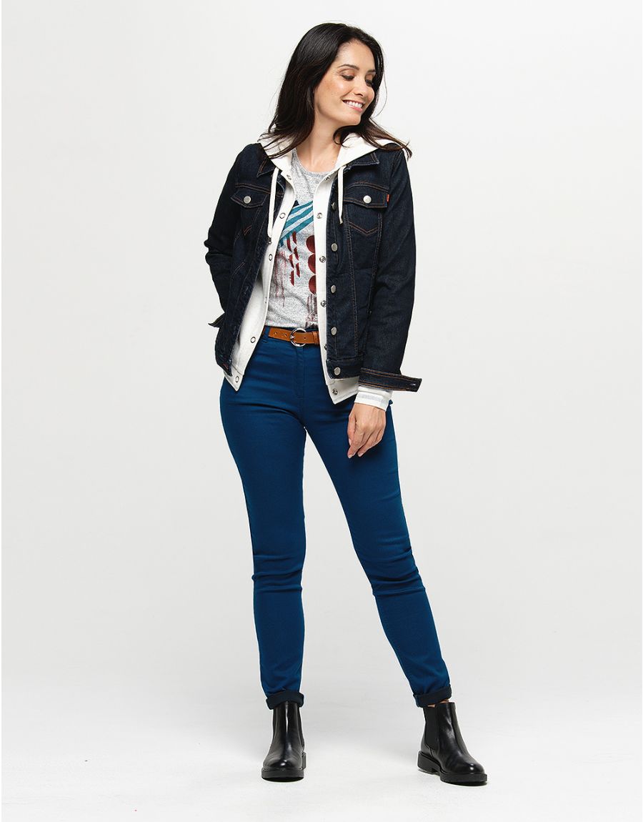 Pantalon slim bleu