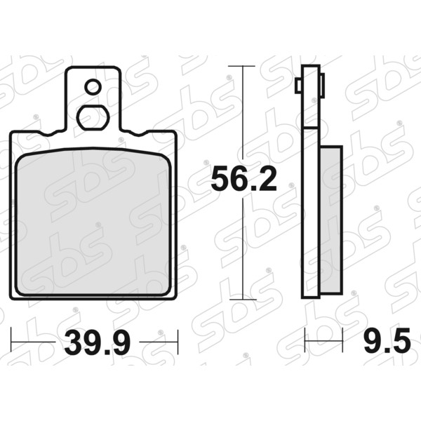 SBS - Plaquettes de frein 646 HF