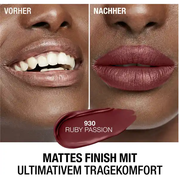 Lasting Perfection Mega Matte Liquid Lip Color, Fb. 930 Ruby Passion
