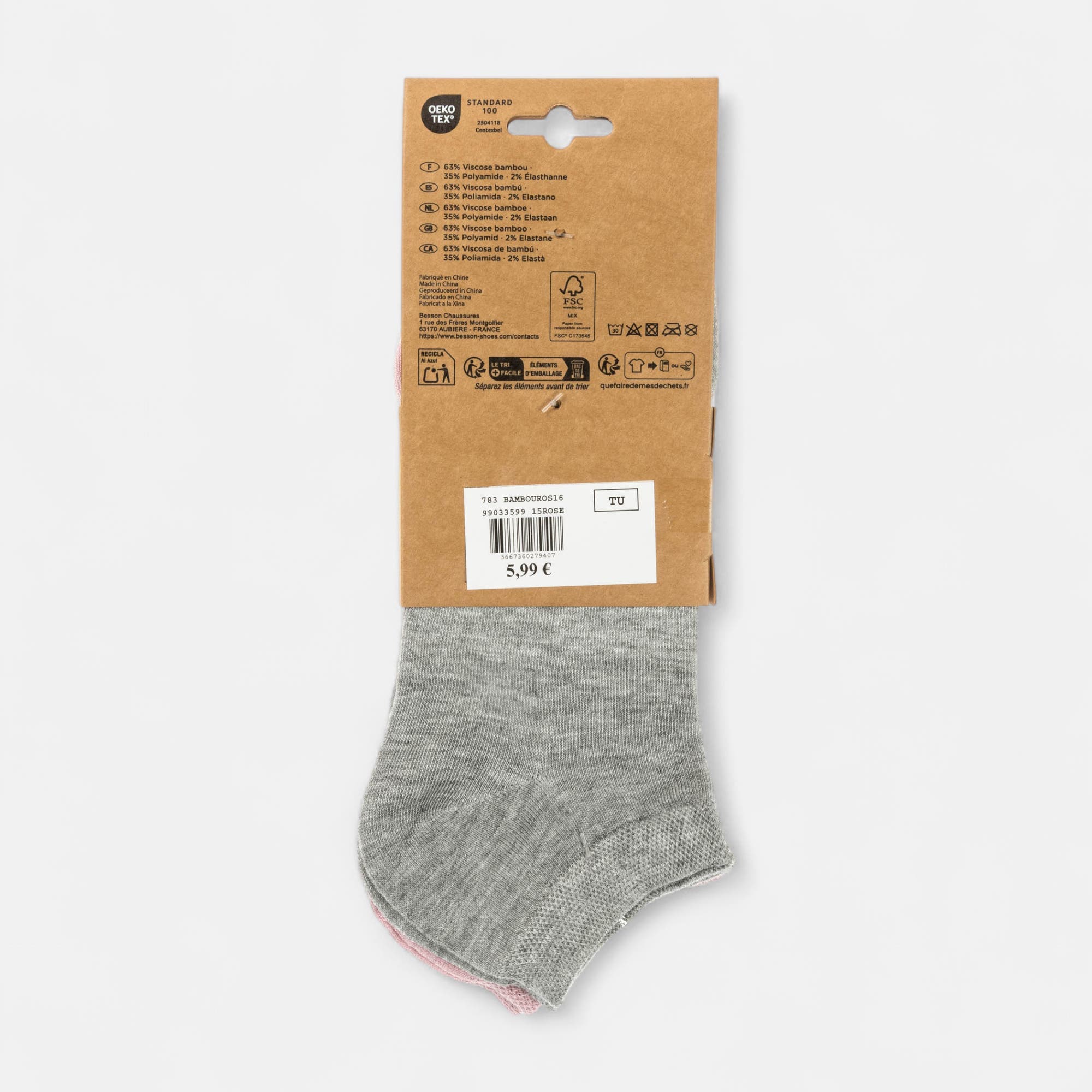 Chaussettes Femme rose