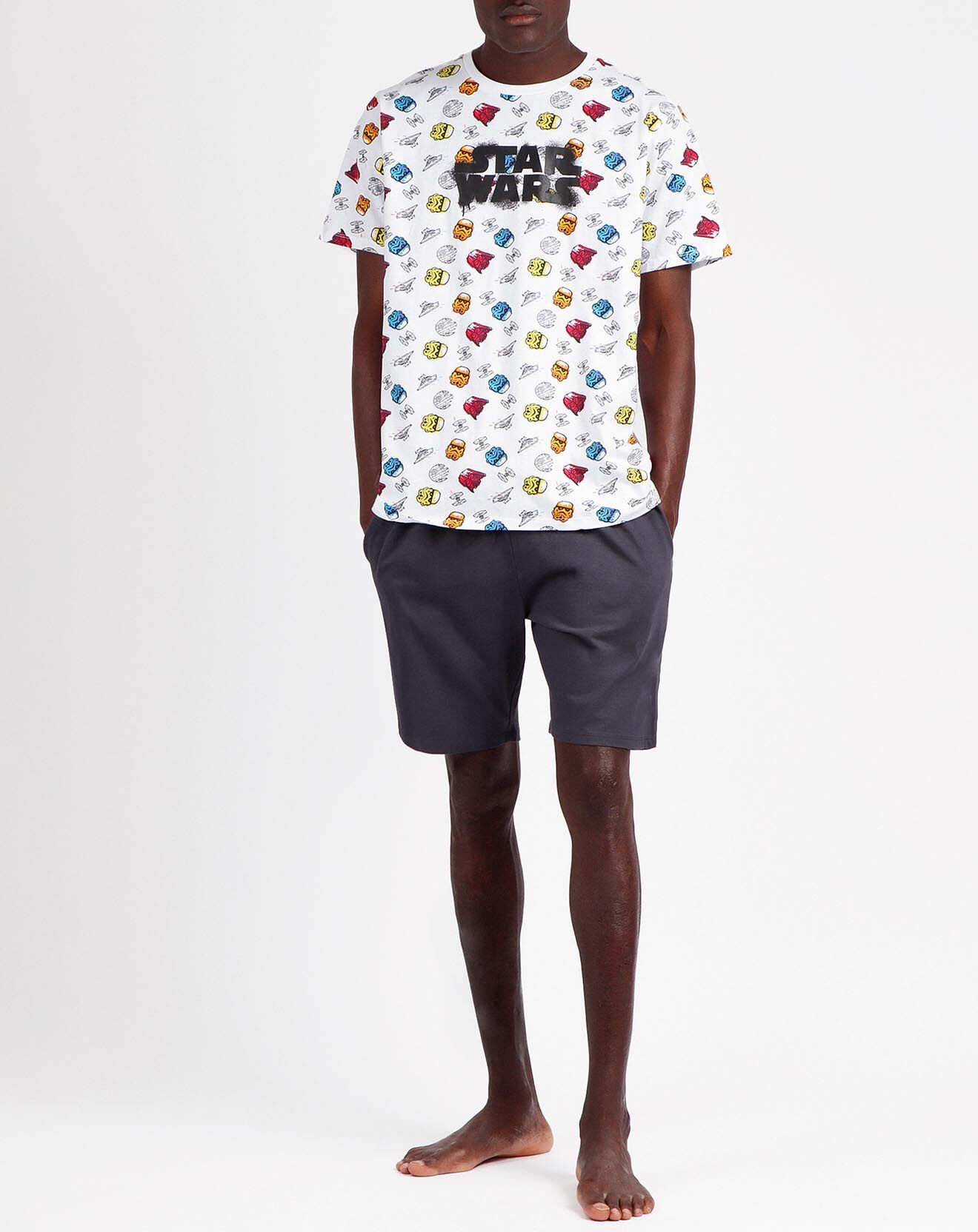 Star Wars Pyjama T-Shirt & Short Icarus blanc/gris