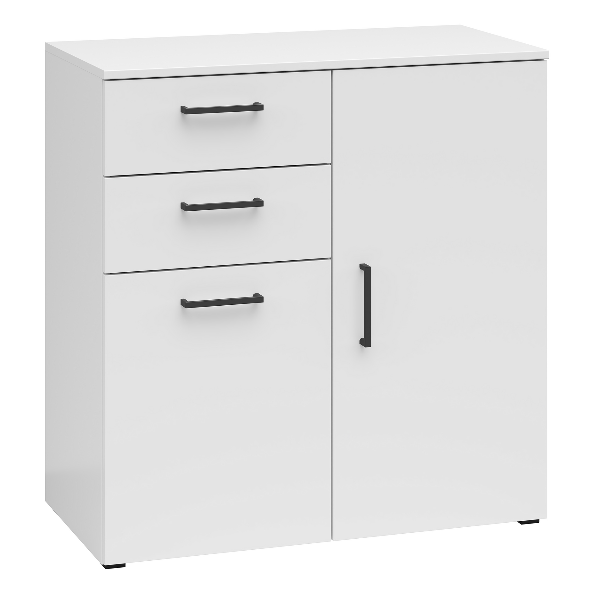 Kommode - weiß - 80 cm breit