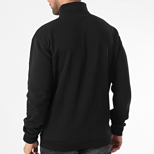 Sweat Col Zippé Chest Quarter Noir