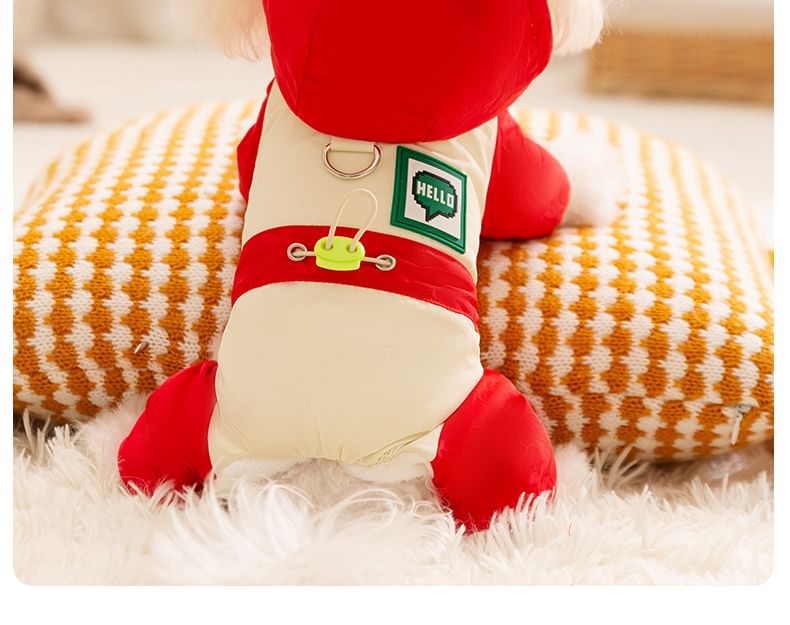 Cissilli - Letterapplicatie Pet Overall met capuchon