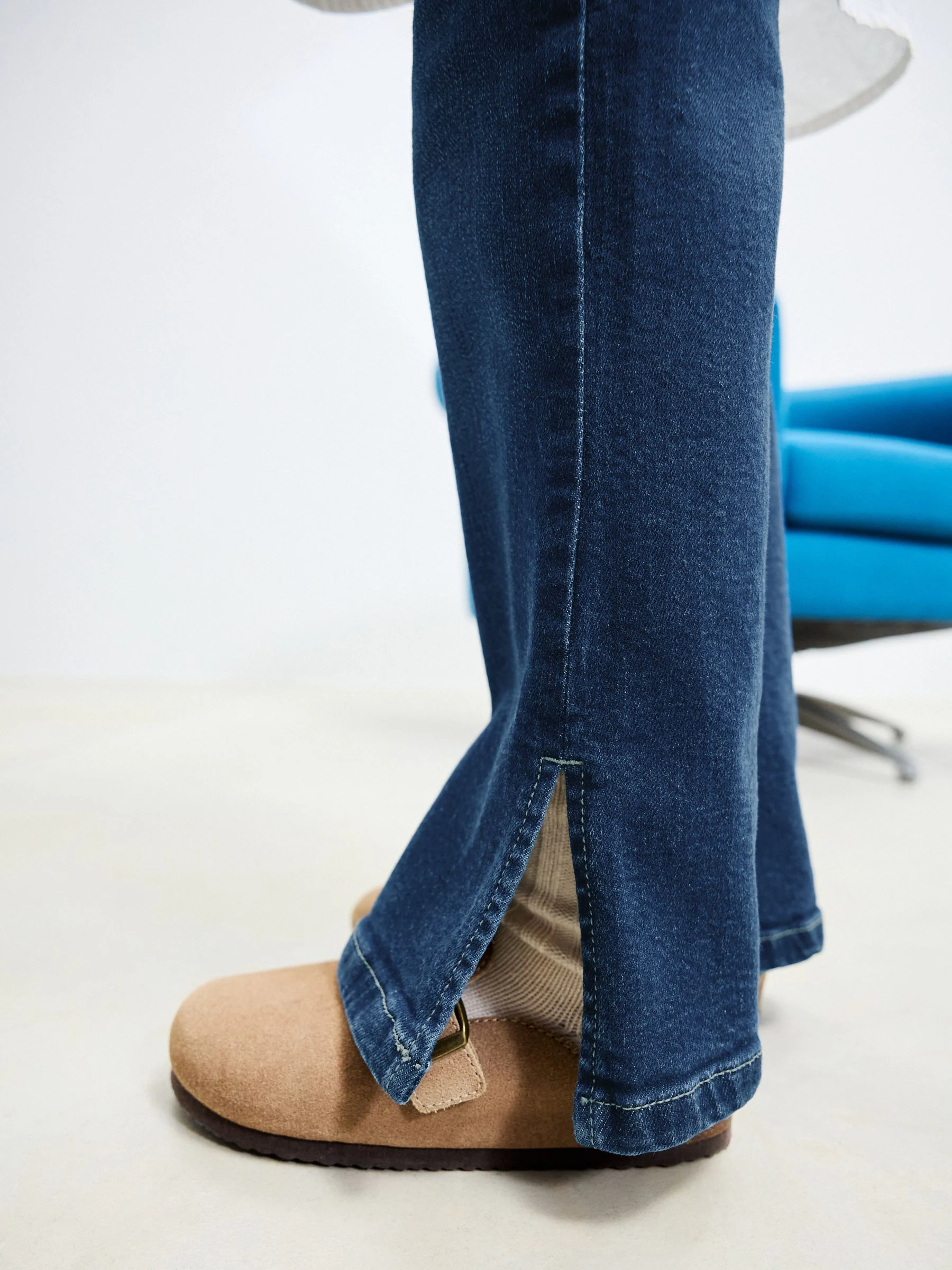 Donkerblauw - Flare jeans (3-16 jr)