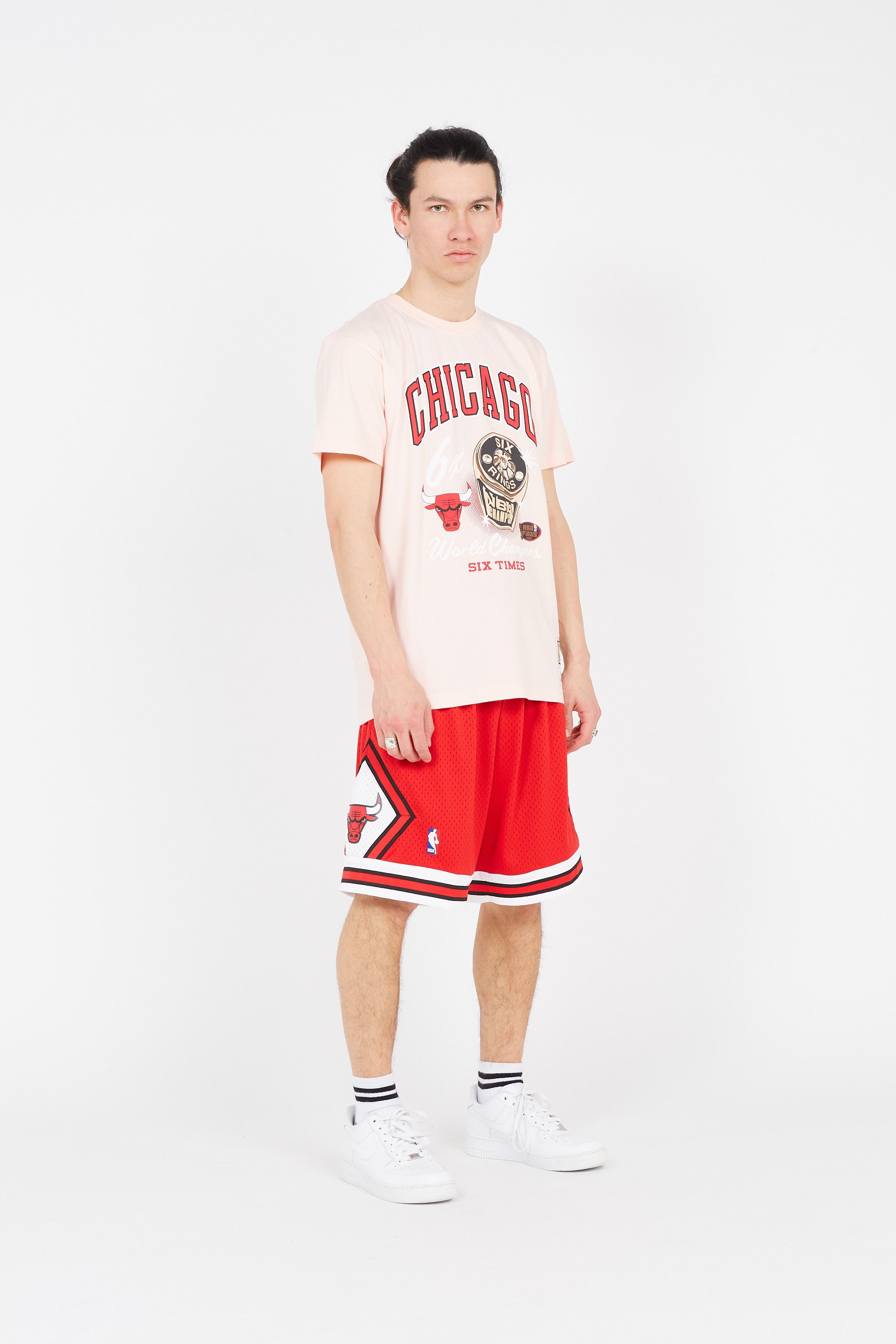 MITCHELL & NESS Short CHICAGO BULLS  Rouge